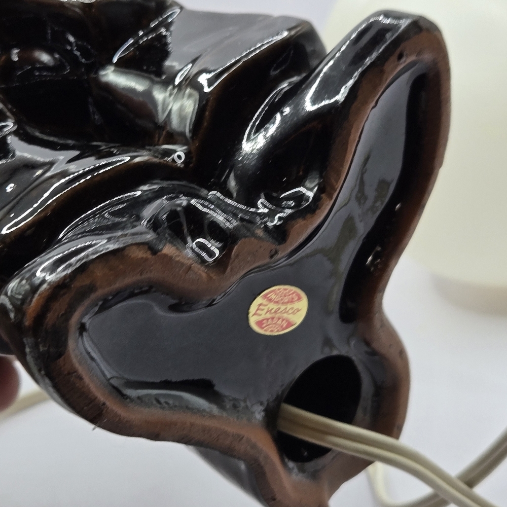 Rare Vintage Enesco Japan Lighted Pub Skidoo Sign Ceramic Lamp Post Musician - Picture 15 of 16